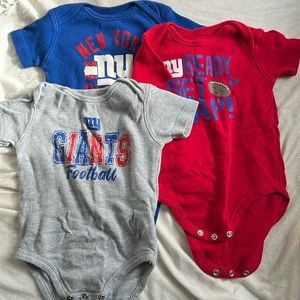 NY Giants onesies